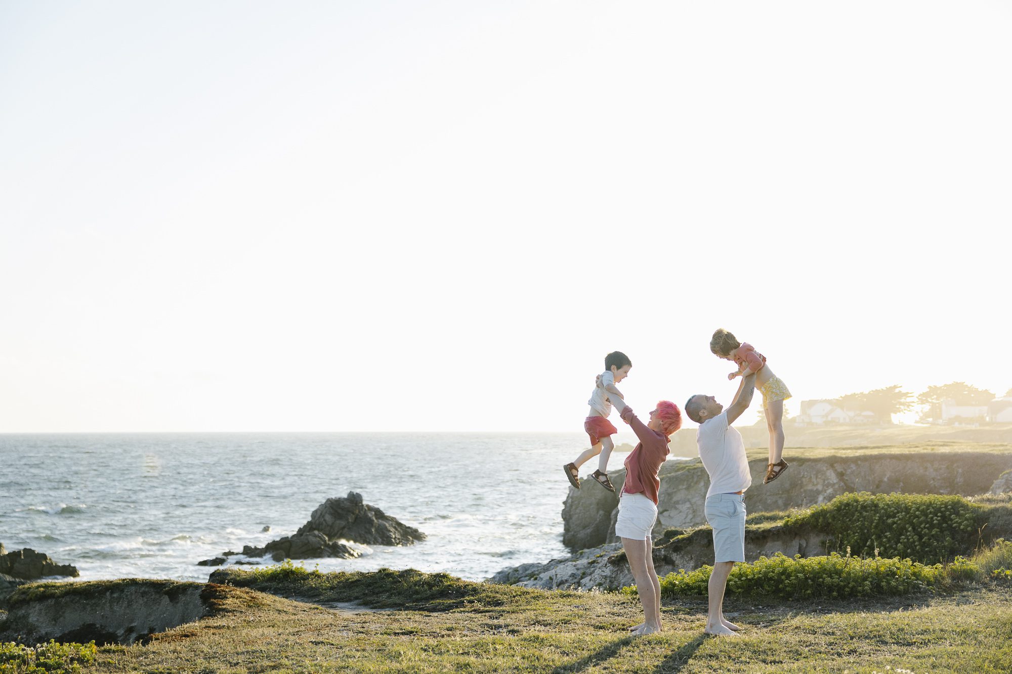 Séance photo en famille sur la plage au Pouliguen