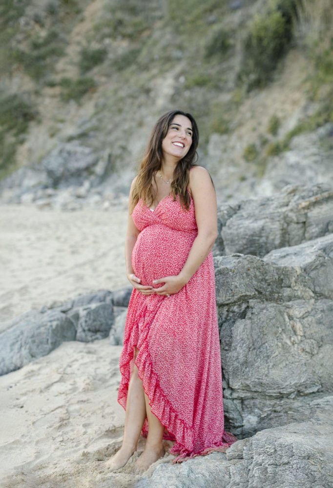 séance photo portrait maternité sur la côte sauvage