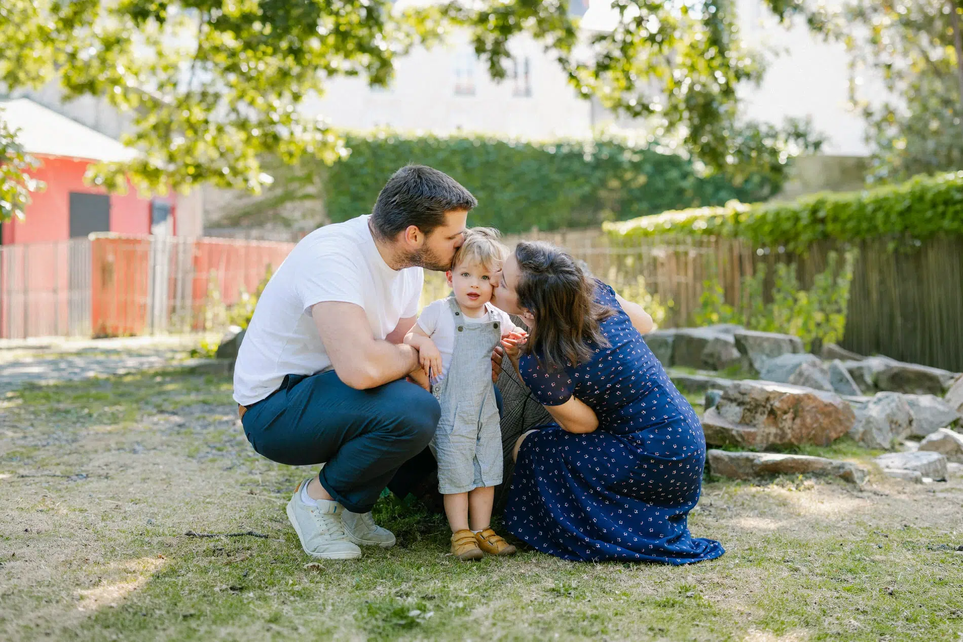 Photo de famille au Jardin des Plantes de Nantes.
